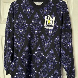 Disney Black & Purple Haunted Mansion Crewneck Sweatshirt